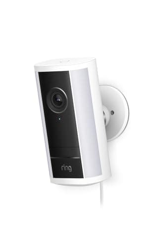 Image of Ring Spotlight Cam Pro (newest gen) Plug-In | Outdoor Security Camera | Retinal 4K, 10x Enhanced Zoom, 600 Lumen Spotlights | 30-day free trial of Ring Subscription Plan