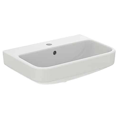 Image of Ideal Standard i.Life S 55cm Compact Bathroom Sink/Basin, 1 tap Hole, T517801, White