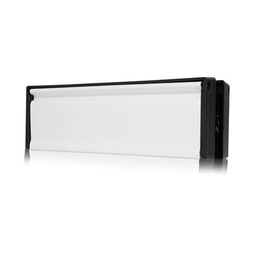 Image of Xfort MailPlate 10" Letterplate White, Premium Draught Proof Postal Letterbox, Telescopic Sleeved Letter Box for uPVC Doors with 20-40mm Door Thickness.