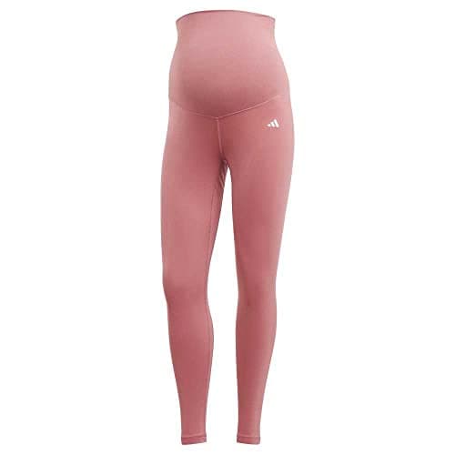 Image of adidas Women's Yoga 7/8 Leggings (Maternity), Pink Strata, XL