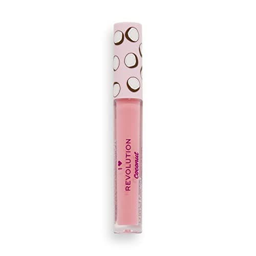 Image of I Heart Revolution, Tasty Coconut Lipgloss, Hydrating & Non-Sticky Coconut Scented Formula, Coconut Sugar, Pink, 2.2ml
