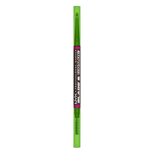 Image of NYX Professional Makeup Blade & Shade, Nano Brow Mechanical Pencil, Up to 16HR wear, Smooth-glide pigment, Smudge-Proof Formula, Shade: Ash Brown, 1 count
