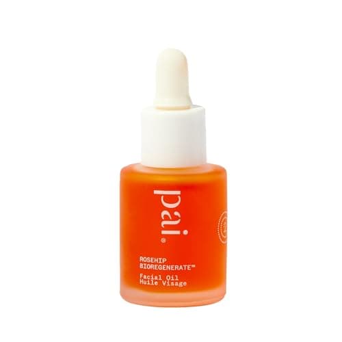 Image of Pai Skincare Rosehip Bioregenerate Face Oil 10ml, for All Skin Types, Brightening Face Oil with Rosehip Oil for Face, Targets Dark Spots, Dehydration & Signs of Ageing, Vegan & Cruelty-Free