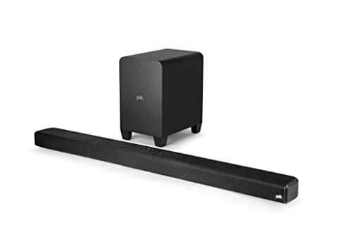 Image of Polk Audio Signa S4 True Dolby Atmos Soundbar with Wireless Subwoofer, 3.1.2 Soundbar System, HDMI eARC, Bluetooth, AUX, Optical Input, Black