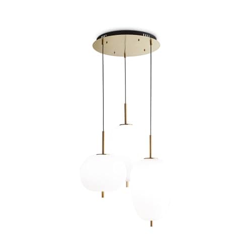 Image of Ideal Lux UMILE - Integrated LED Cluster Ceiling Pendant Lamp 3 Lights White 3000K