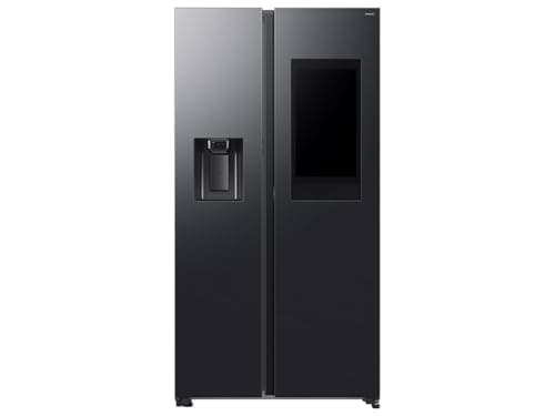 Image of Samsung RS90F66BEFEF Side by Side Refrigerator-Freezer, AI Refrigerator with Freezer, 178 cm, 614 L, Water/Ice Dispenser with Water Connection, Family Hub, AI Energy & Voice Control
