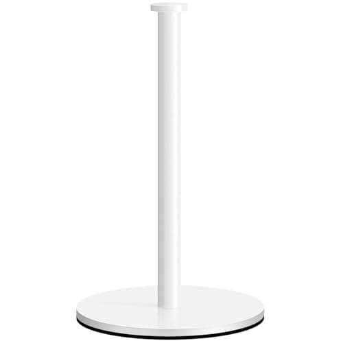 Image of Paper Towel Holder Countertop, OBODING, White Kitchen Paper Towel Holder Stand for Kitchen and Bathroom Organization and Storage, Paper Towel Holders for Standard and Large Size Rolls (White)