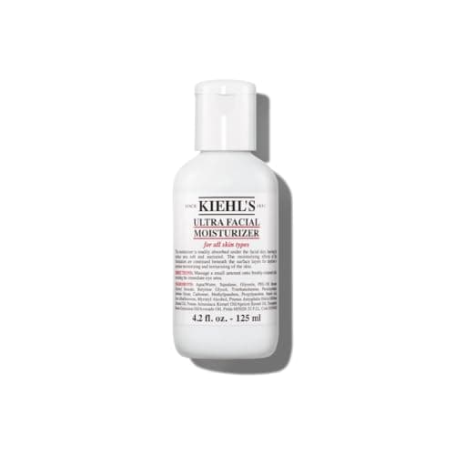 Image of Kiehl's Ultra Facial Cream Face Moisturiser with Squalane and Glacial Glycoprotein, Provides Up to 72 Hour Hydration, Strengthens Skin Barrier, Fragrance-Free, All Skin Types