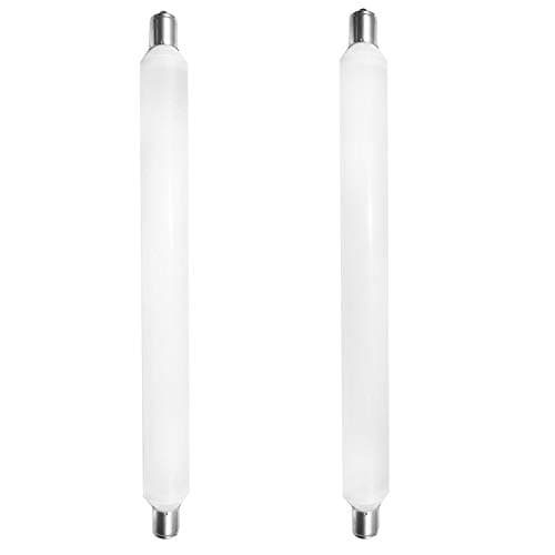 Image of JQslight 6W S15s LED Light Bulb 284mm, Led Strips Light Cold White 6000K, 60w s15 Tubular Lampt Replacement for Mirror Ligh, Wall Light, Bathroom Shaver Light(2-Pack)