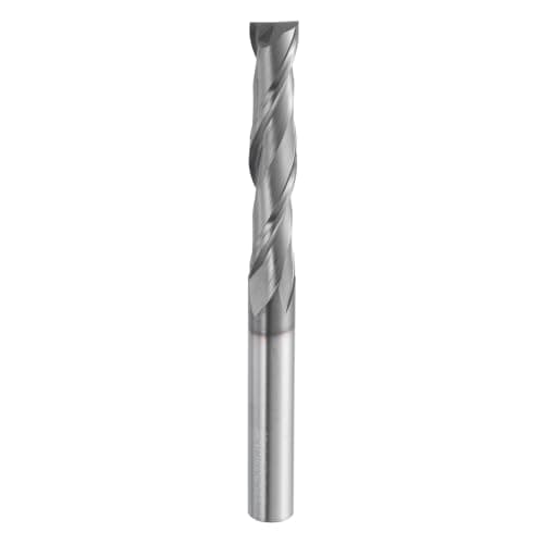 Image of sourcing map Spiral Router Bit 3/8" Cut Dia 2 Flutes Up Cut AITiN Coated End Mill Bits Milling Cutter for Wood Carving (3/8" Shank 2" Cut Length 4" Long 30 Degree Helix HRC44-46)