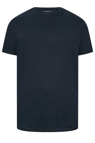Image of BadRhino Big & Tall Navy Blue Extra Long Core T-Shirt - Men's - Plus Size Curve