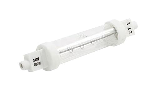 Image of Pro-Lite INF6424-22300JKT 300w 240v 220mm Infra red R7S jacketed Catering lamp