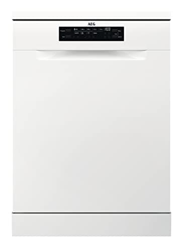 Image of AEG 7000 Series Freestanding Dishwasher, FFB73727PW, GlassCare SatelliteClean, Dishwasher, 60 cm, 15 place settings, AirDry, Energy Class D, White
