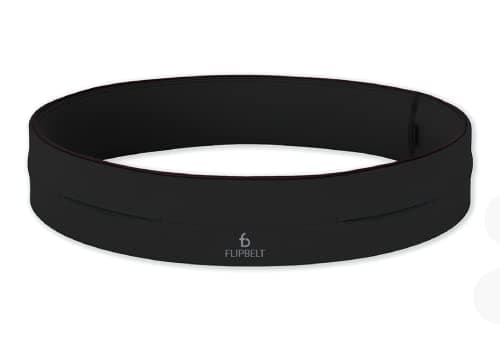 Image of FlipBelt Classic Running Belt for Phone and Small Accessories, Exercise Waist Pouch for Women and Men, M, Black
