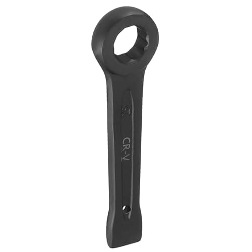 Image of sourcing map Slogging Box End Striking Ring Wrench 21mm Metric CR-V Steel 12-Point Flat Strike Wrench Baking Paint Single Head Spanner Hand Tool for Mechanical Automotive Repair