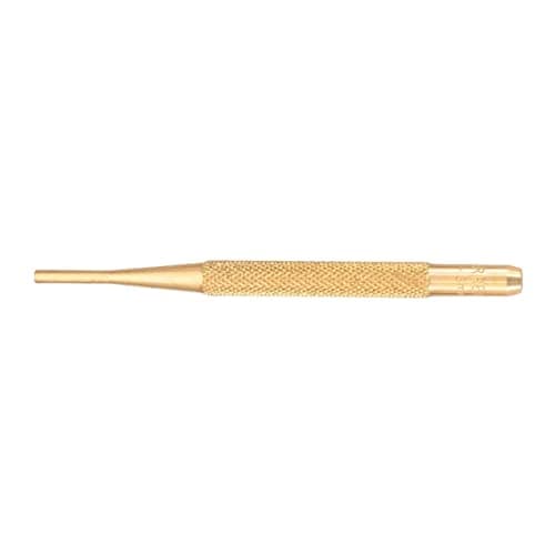 Image of Starrett B565C Brass Drive Pin Punch, 4" Overall Length, 5/8" Length, 1/8" Diameter