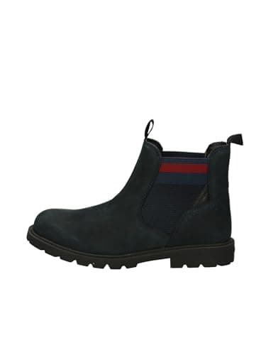 Image of Geox Boys J Shaylax Boy AChelsea Boot, Navy red, 10 UK
