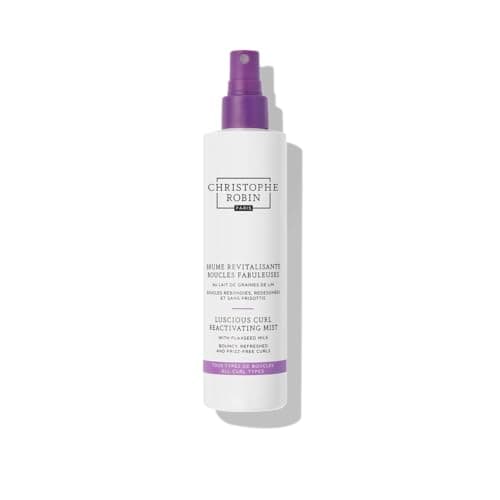 Image of Christophe Robin Luscious Curl Reactivating Mist with Flaxseed Milk – Refreshes & Defines Curls, Adds Moisture & Shine, Reduces Frizz