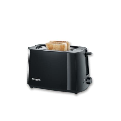 Image of SEVERIN Automatic toaster, toaster with roll attachment, high-quality toaster with crumb drawer and 700 W power, black, AT 2287