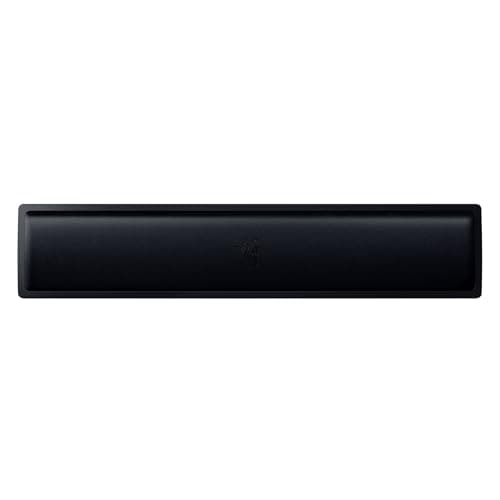 Image of Razer Ergonomic Wrist Rest - Ergonomic Leatherette Keyboard Wrist Rest (Plush Leatherette Cushion, Anti-Slip Rubber Feet, Compatible with All Full-Sized Keyboards) Black
