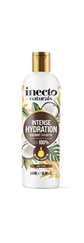 Image of INECTO Natural Coconut Shampoo 500ml, Super-Creamy Infused with Pure Organic Coconut Oil, Silky Smooth Relief, Hydrated Hair