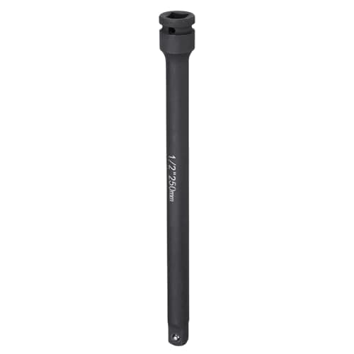 Image of sourcing map Impact Socket Extension Bar 1/2" Square Drive 10" Long CR-V Steel Extension Rod Ratchet Wrench Driver Adapter for Axle Nut Sockets, Black