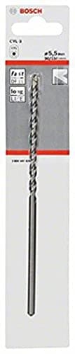 Image of Bosch 2608597678 CYL-3 Concrete Drill Bit, 5.5mm x 90mm x 150mm, Silver