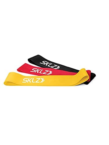 Image of SKLZ Mini Bands 3-Pack, Versatile Resistance Training Tool for Strength and Stability, Ideal for Upper and Lower Body Workouts – Includes Light, Medium, Heavy Bands, Compact and Portable