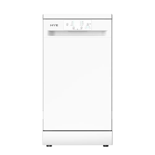 Image of Dishwasher - Slimline Dishwasher With 9 Place Settings, 45cm, Compact & Freestanding Design, White, ECO Program, Quick Wash, Quiet (49 dB) - DW0109PW19