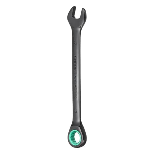 Image of sourcing map Ratcheting Combination Wrench 17mm Metric 12 Point CR-V Electrophoresis Lengthen Double Box Open-Ended Ratchet Wrenches with 72 Tooth 5° Swing Industrial Grade Spanner