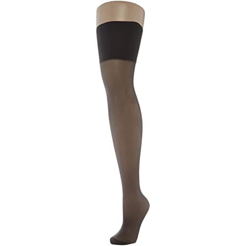 Image of CHARNOS Women's 15 Denier Hold up Stockings, Nearly Black, L UK