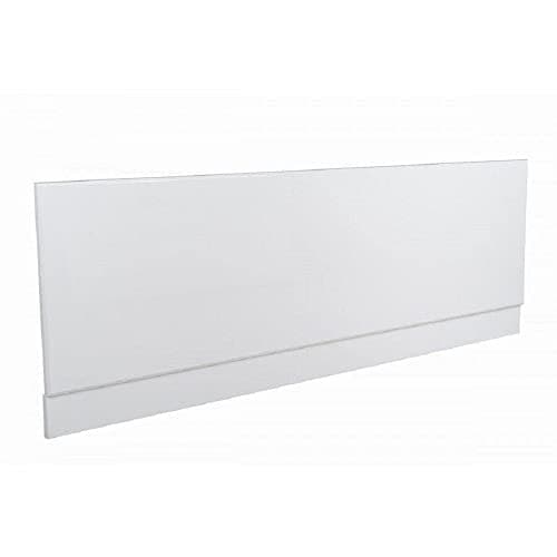 Image of VeeBath Linx Universal Front Side Bath Panel White Gloss Moisture Resistant Wooden MDF with Adjutable Plinth - 1800mm