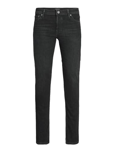 Image of Jack & Jones Men's Jjiglenn Jjoriginal Am 809 Noos Jeans, Black Denim, 34W 32L UK