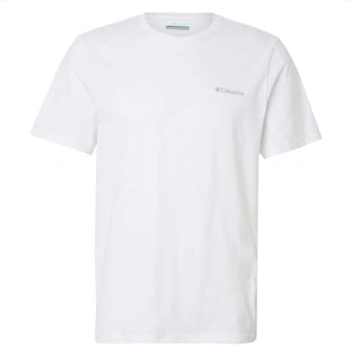 Image of Columbia Men's Basic Tee, Short Sleeve T-Shirt, White, Large