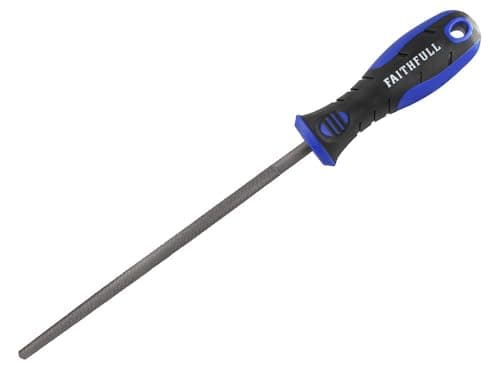 Image of Faithfull FAIFIRSC8 Engineers File Round Second Cut 200mm (8in)