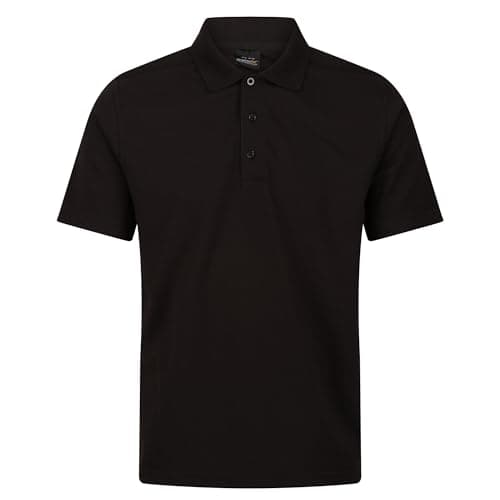 Image of Regatta Professional Mens Pro 65/35 Short Sleeve Polo t Shirt Base Layer Black