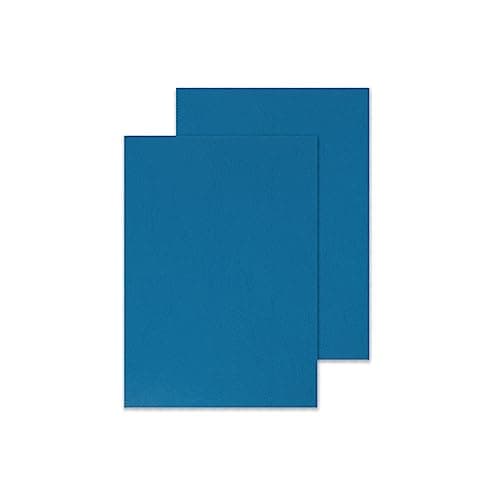 Image of Q-Connect A4 Blue Leathergrain Comb Binder Cover (Pack of 100)