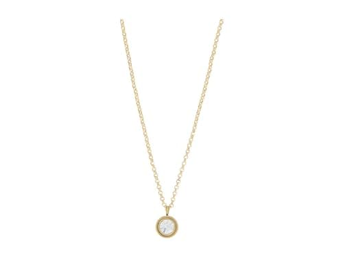 Image of Kate Spade New York SET IN STONE mini pendant, Clear/Gold