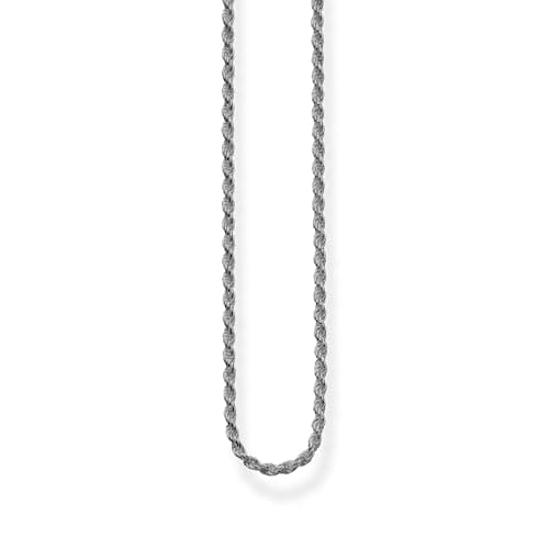 Image of Thomas Sabo Cord chain blackened 925 Sterling Silver, Blackened