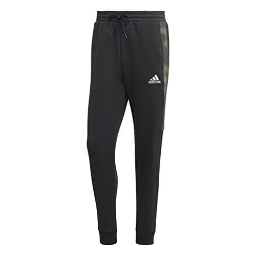 Image of Adidas, Essentials Camo Print Fleece, Sweatpants, Black, S, Man