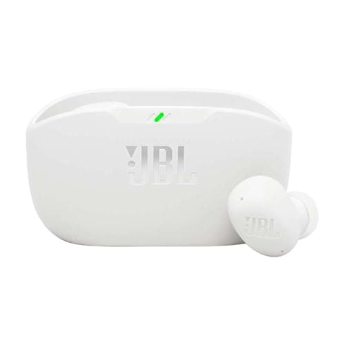 Image of JBL Wave Buds 2, Wireless Noise Cancelling Bluetooth Earbuds with 40 Hours Playtime, JBL Pure Bass Sound, Smart Ambient Technology, IP54 Water and Dust Resistant, Multi-Point Connection, White