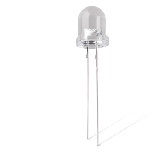 Image of Innfeeltech 50pcs 8mm White Bulb Blue Light LED Diode Lights DC 2.7V~3.4V 20mA 8mm Electronics Emitting Components Light Diodes LEDs