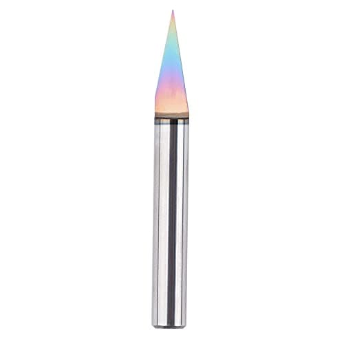 Image of SpeTool 20 Degree V Groove Carbide Insert Router Bits, 1/4" Shank, Solid Carbide CNC End Mill, TAC Coating for Wood Carving and Lettering