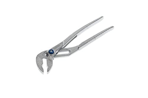 Image of GEDORE Water pump pliers, Clamping width to 37 mm, Pushbutton width setting, Finger protection, Flat, Chrome-plated, 142 7 C