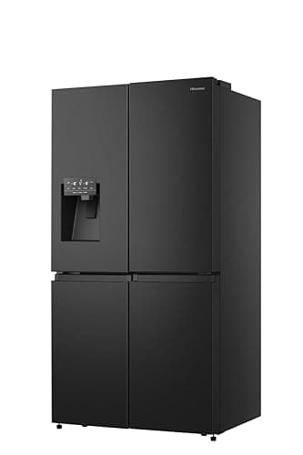 Image of Hisense PureFlat RQ760N4SBFE Non-Plumbed Total No Frost American Fridge Freezer - Black Stainless Steel - E Rated