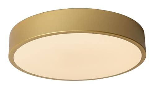 Image of LUCIDE UNAR - Flush Ceiling Light - Ø 30 cm- LED 3 StepDim - 1x18W 2700K - Matt Gold/Brass