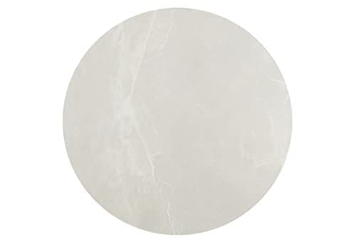 Image of Harfield Roltex 30cm Round Serving Platter Cake Tapas Sushi Cheese Board Slate Oak Marble Wood Style (White Marble)