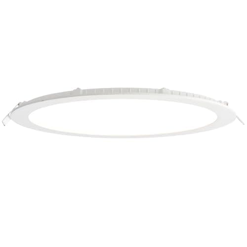 Image of SIRIODISC 24W LED Round Recessed Ceiling Flat Panel Down Light Ultra Slim Lamp in Cool White 4000K for Commercial Lighting Office Corridors