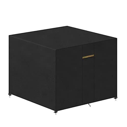 Image of VANSHEIM Fire Pit Cover Square,Outdoor Table Cover,Patio Set Covers Waterproof Fabric Outdoor Garden Table Cover,Patio Table and Chairs Covers Square 80x80x80cm