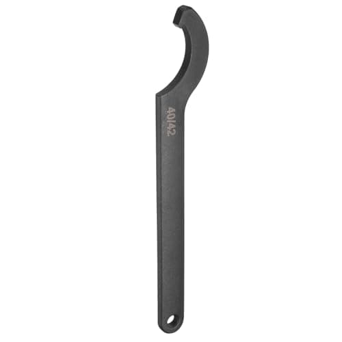 Image of sourcing map C Hook Spanner Wrench, 40-42mm C Pin Motorcycle Shock Nut Chrome Vanadium Spanner Wrench Tool with 3mm Square Head for Machine, Vehicles, Mechanical